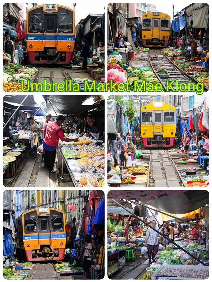 Umbrella Market Mae Klong